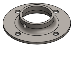 Picture of #FF1668 - STEEL 1-1/4" PIPE FLAT FLANGE