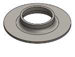 Picture of #FF1900 - STEEL 1-1/2" PIPE FLAT FLANGE