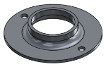 Picture of #FF1902-AL - ALUMINUM 1 1/2" PIPE FLAT FLANGE