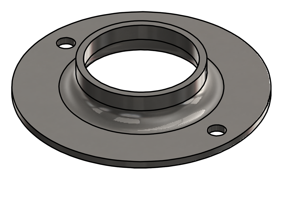 Picture of #FF1902-SS - STAINLESS STEEL 1 1/2" PIPE FLAT FLANGE