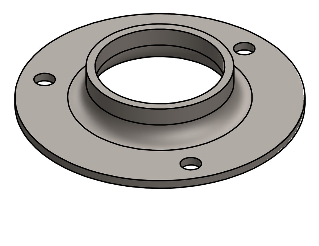Picture of #FF1903 - STEEL 1 1/2" PIPE FLAT FLANGE