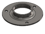 Picture of #FF1903-SS - STAINLESS STEEL 1 1/2" PIPE FLAT FLANGE