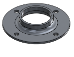 Picture of #FF1904-AL - ALUMINUM 1 1/2" PIPE FLAT FLANGE