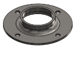 Picture of #FF1904-SS - STAINLESS STEEL 1 1/2" PIPE FLAT FLANGE