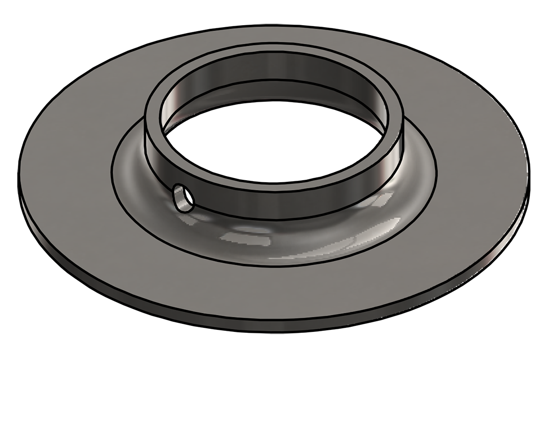 Picture of #FF1905-SS - STAINLESS STEEL 1 1/2" PIPE FLAT FLANGE