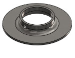 Picture of #FF1905-SS - STAINLESS STEEL 1 1/2" PIPE FLAT FLANGE