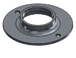 Picture of #FF1906-AL - ALUMINUM 1 1/2" PIPE FLAT FLANGE
