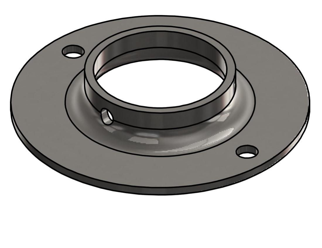 Picture of #FF1906-SS - STAINLESS STEEL 1 1/2" PIPE FLAT FLANGE