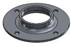 Picture of #FF1908-AL - ALUMINUM 1 1/2" PIPE FLAT FLANGE