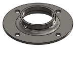 Picture of #FF1908-SS - STAINLESS STEEL 1 1/2" PIPE FLAT FLANGE