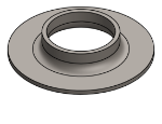 Picture of #FF2000 - STEEL 2" TUBE FLAT FLANGE