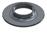 Picture of #FF2000-AL - ALUMINUM 2" TUBE FLAT FLANGE