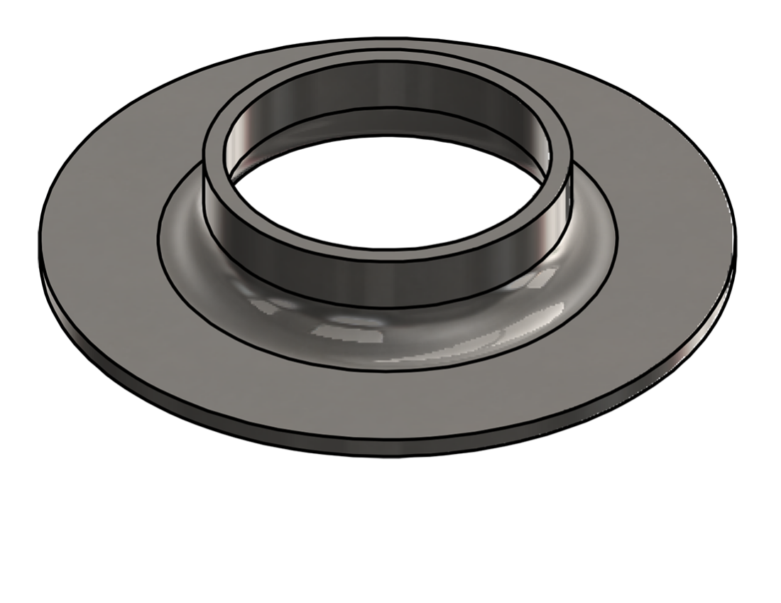 Picture of #FF2000-SS - STAINLESS STEEL 2" TUBE FLAT FLANGE