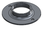 Picture of #FF2002-AL - ALUMINUM 2" TUBE FLAT FLANGE