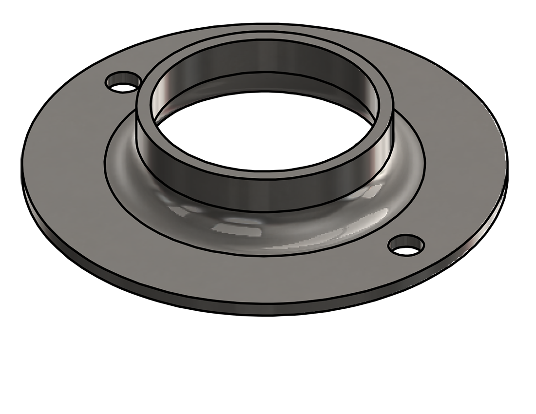 Picture of #FF2002-SS - STAINLESS STEEL 2" TUBE FLAT FLANGE