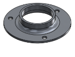 Picture of #FF2003-AL - ALUMINUM 2" TUBE FLAT FLANGE