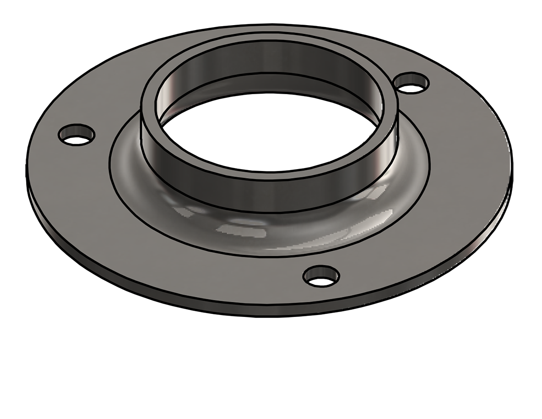 Picture of #FF2003-SS - STAINLESS STEEL 2" TUBE FLAT FLANGE