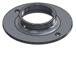Picture of #FF2006-AL - ALUMINUM 2" TUBE FLAT FLANGE