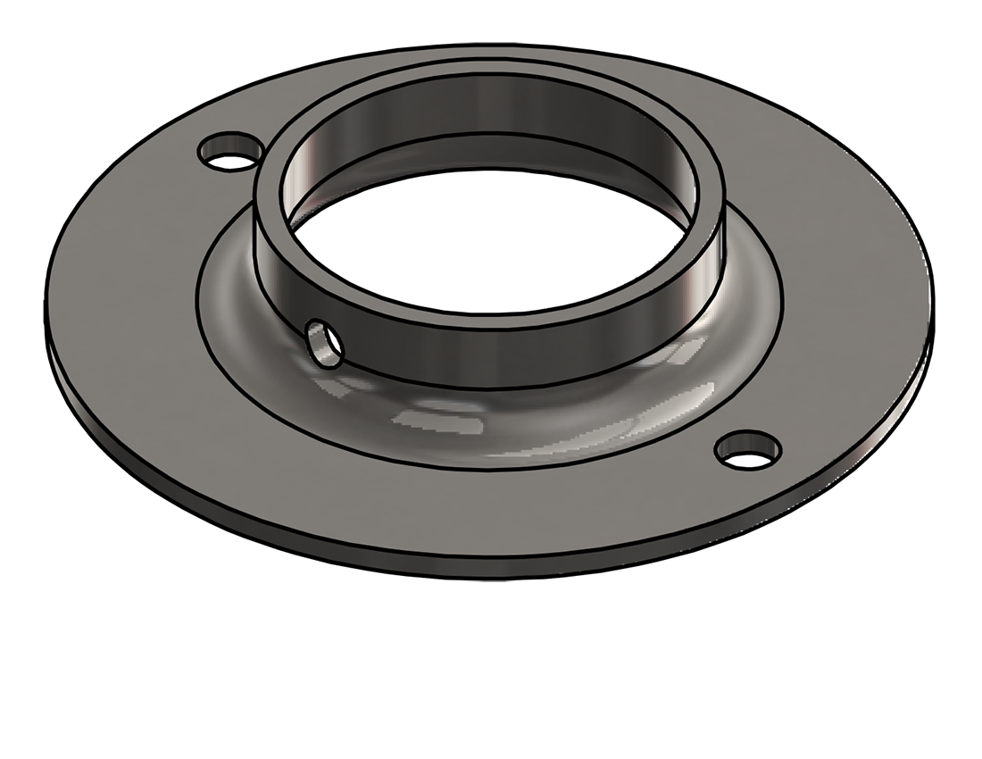 Picture of #FF2006-SS - STAINLESS STEEL 2" TUBE FLAT FLANGE