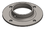 Picture of #FF2008 - STEEL 2" TUBE FLAT FLANGE