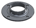 Picture of #FF2008-AL - ALUMINUM 2" TUBE FLAT FLANGE