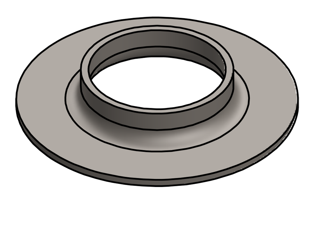 Picture of #FF2380 - STEEL 2" PIPE FLAT FLANGE