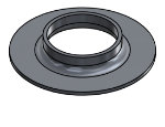 Picture of #FF2380-AL - ALUMINUM 2" PIPE FLAT FLANGE