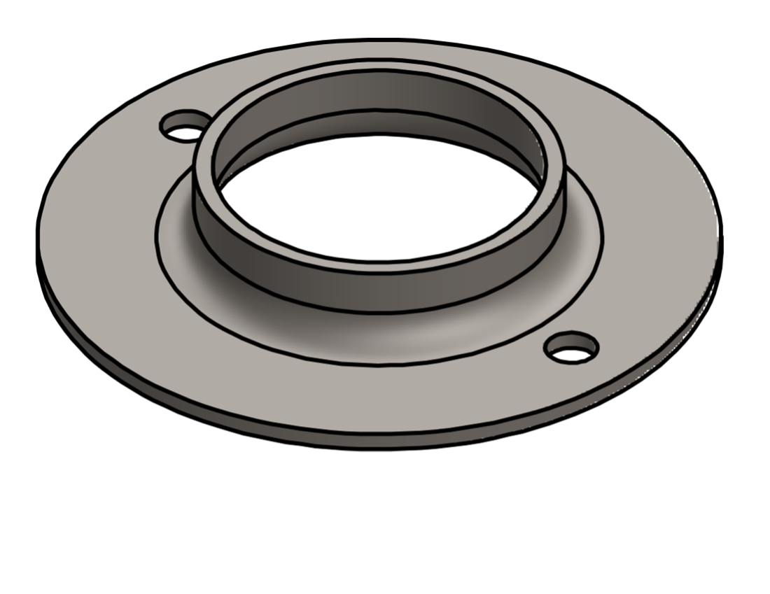 Picture of #FF2382 - STEEL 2" PIPE FLAT FLANGE