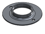 Picture of #FF2382-AL - ALUMINUM 2" PIPE FLAT FLANGE