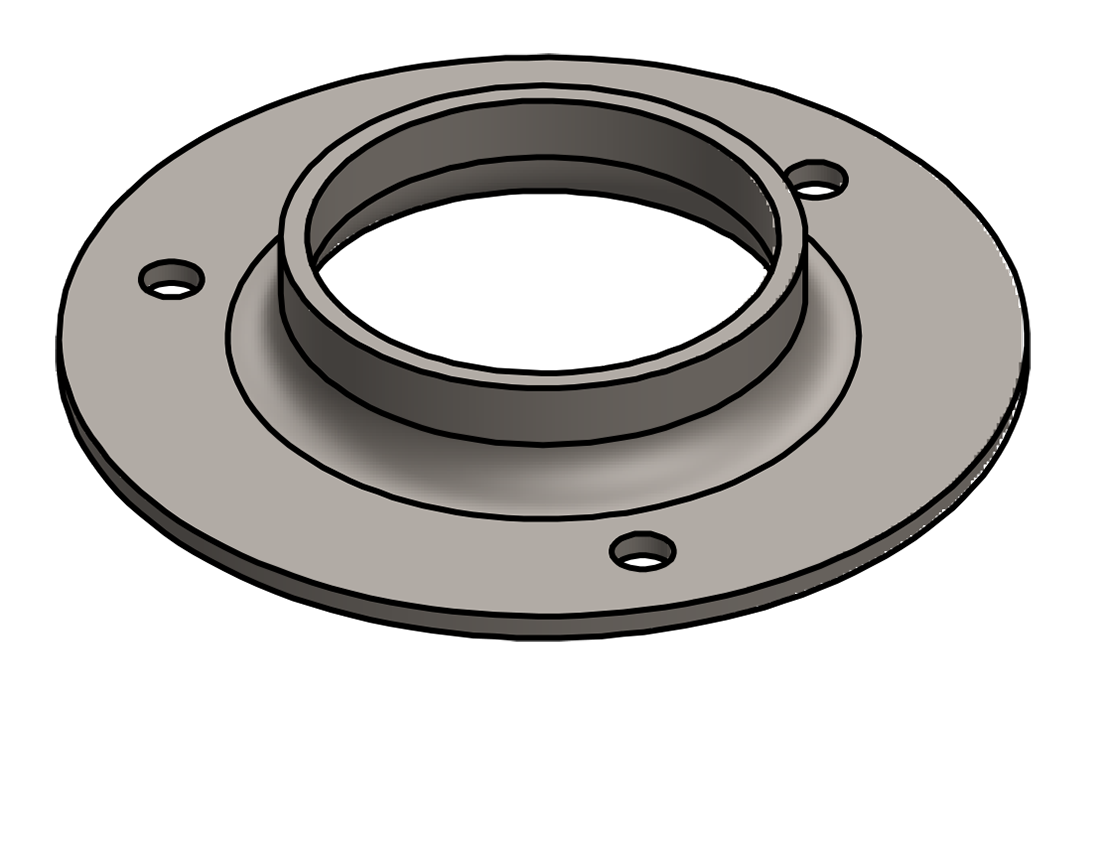 Picture of #FF2383 - STEEL 2" PIPE FLAT FLANGE