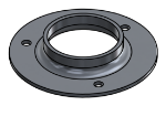 Picture of #FF2383-AL - ALUMINUM 2" PIPE FLAT FLANGE