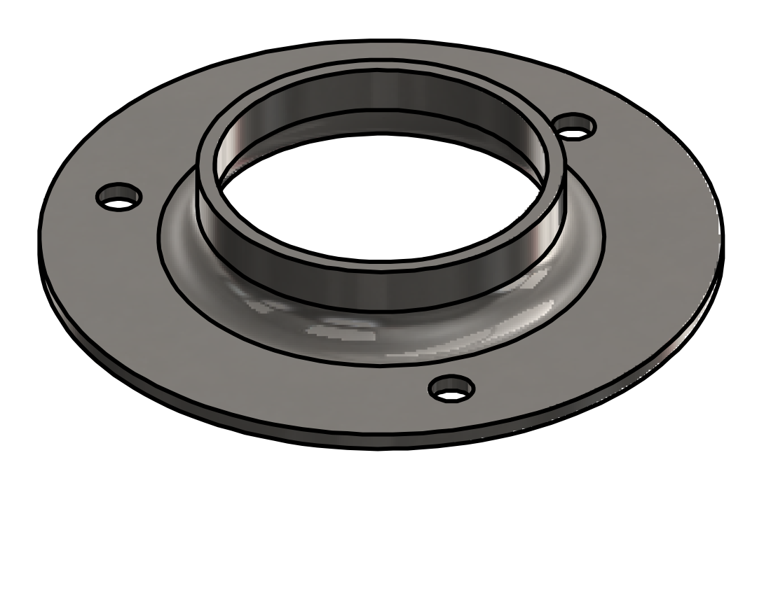 Picture of #FF2383-SS - STAINLESS STEEL 2" PIPE FLAT FLANGE