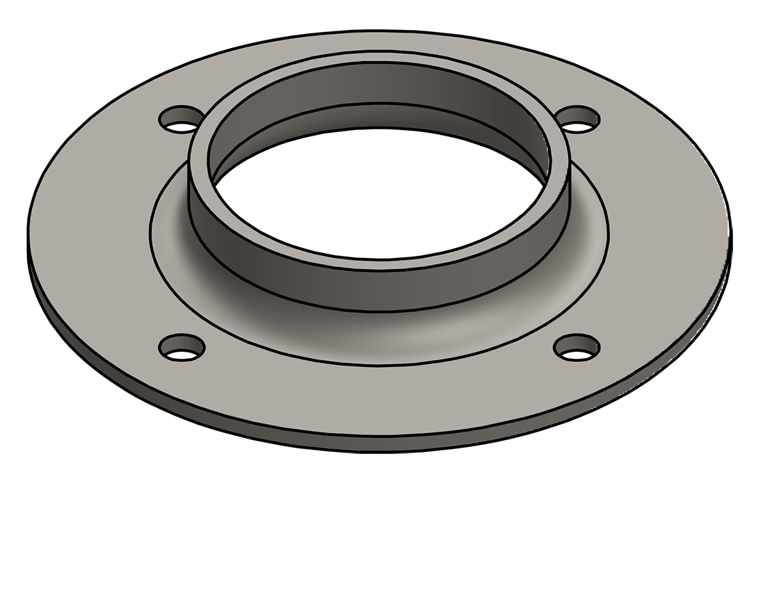 Picture of #FF2384 - STEEL 2" PIPE FLAT FLANGE