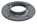 Picture of #FF2384-AL - ALUMINUM 2" PIPE FLAT FLANGE