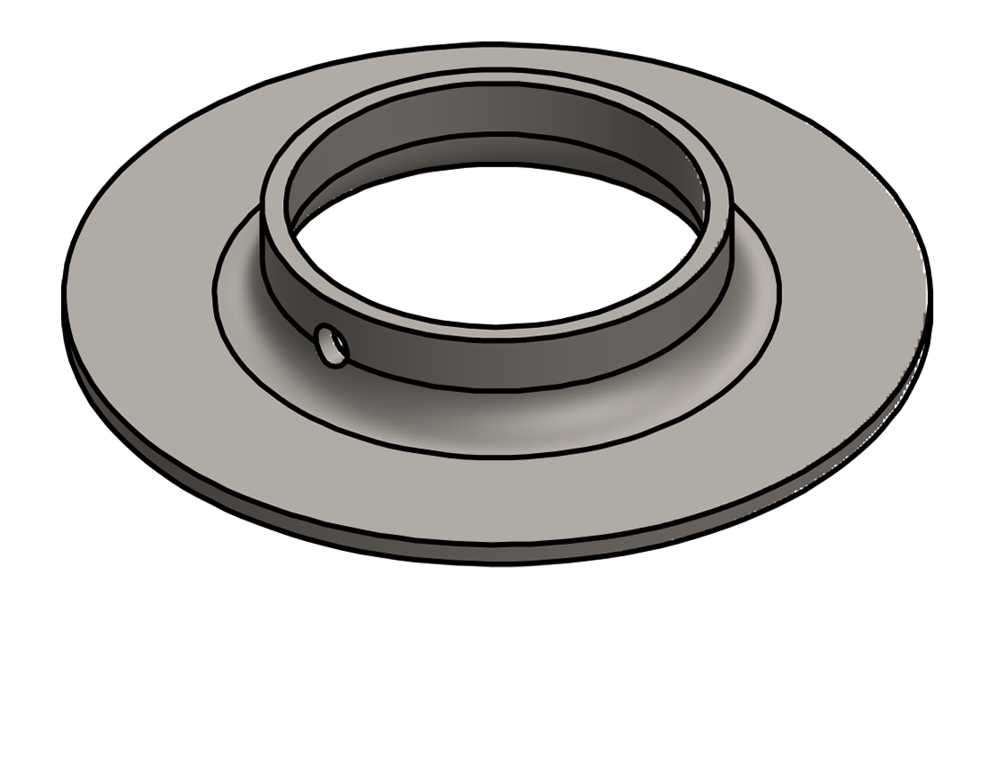 Picture of #FF2385 - STEEL 2" PIPE FLAT FLANGE