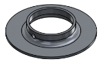 Picture of #FF2385-AL - ALUMINUM 2" PIPE FLAT FLANGE