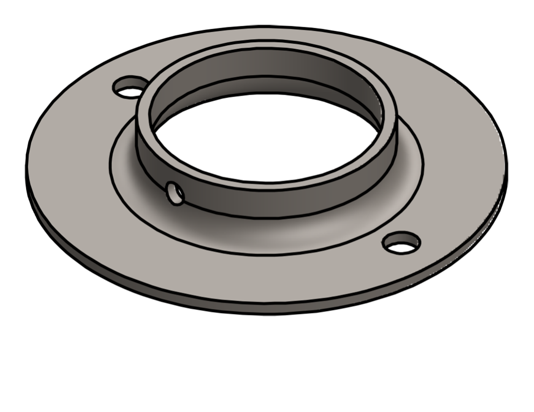 Picture of #FF2386 - STEEL 2" PIPE FLAT FLANGE