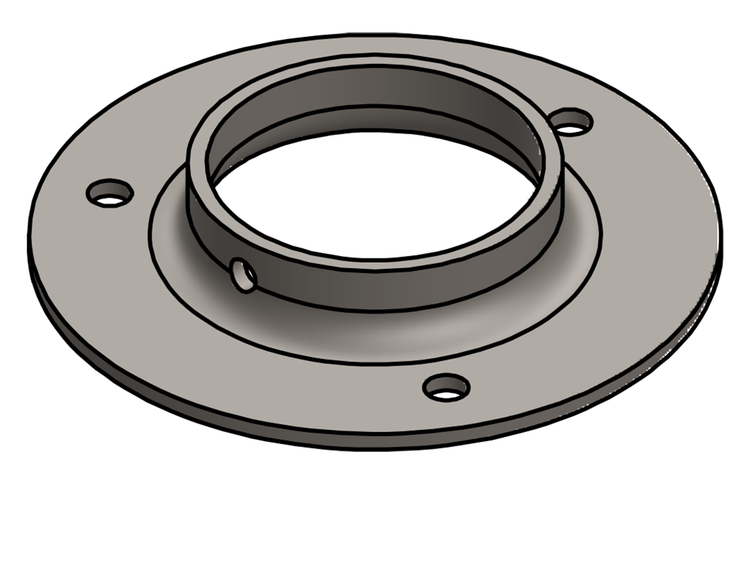 Picture of #FF2387 - STEEL 2" PIPE FLAT FLANGE