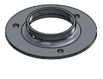 Picture of #FF2387-AL - ALUMINUM 2" PIPE FLAT FLANGE