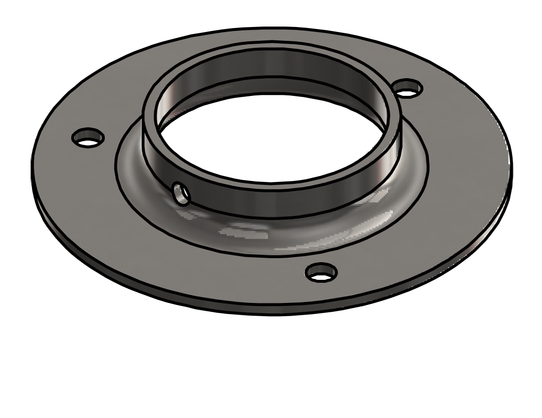 Picture of #FF2387-SS - STAINLESS STEEL 2" PIPE FLAT FLANGE