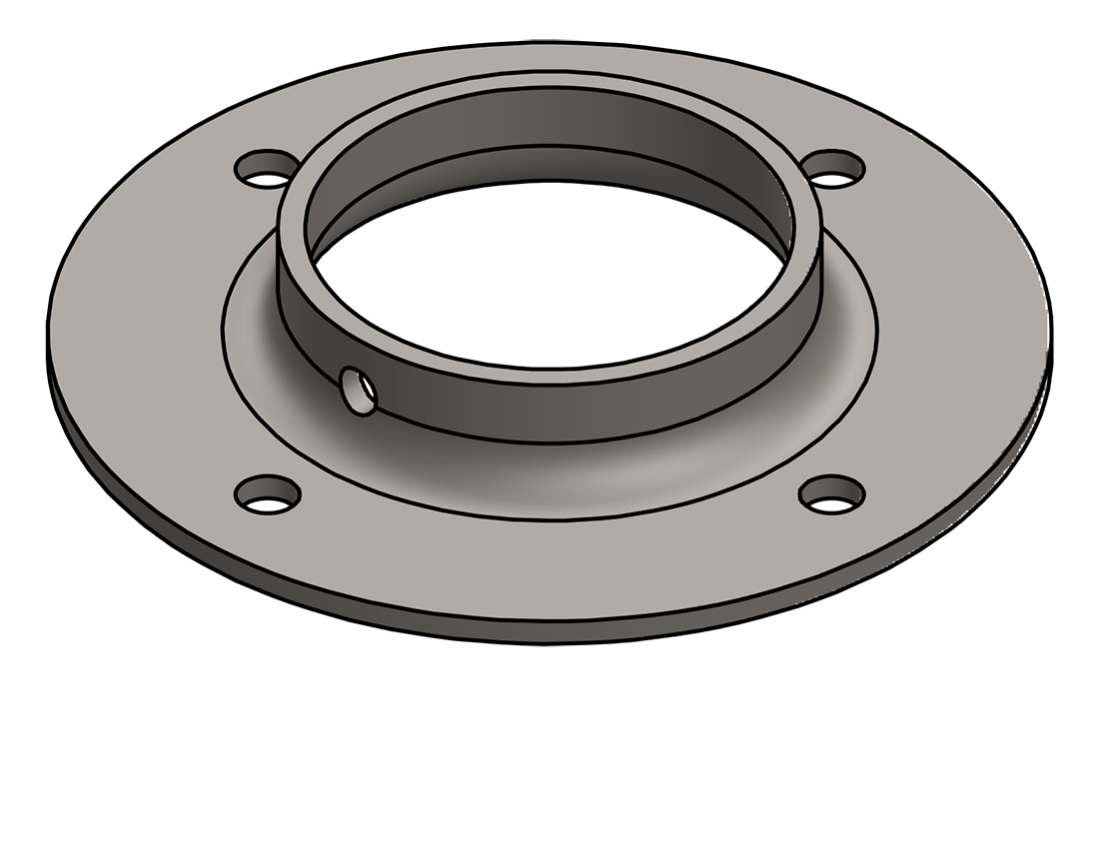 Picture of #FF2388 - STEEL 2" PIPE FLAT FLANGE