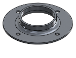 Picture of #FF2388-AL - ALUMINUM 2" PIPE FLAT FLANGE