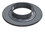 Picture of #FF2500-AL - ALUMINUM 2 1/2" TUBE FLAT FLANGE