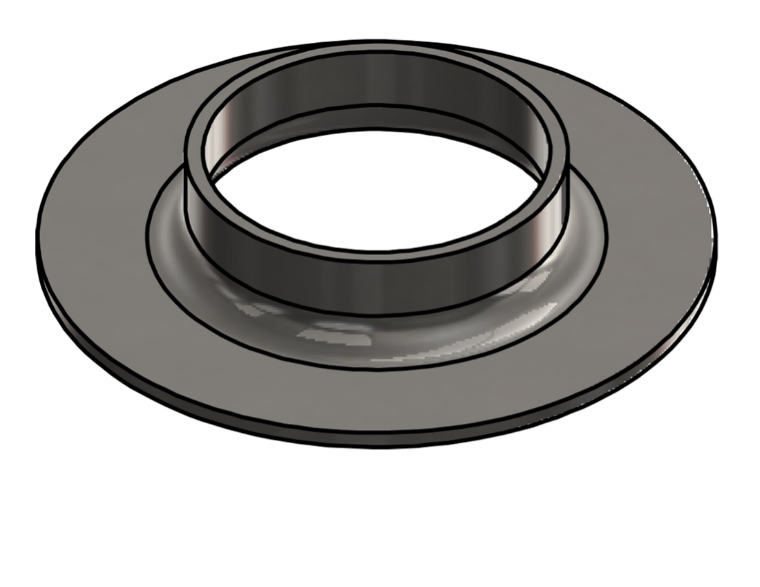 Picture of #FF2500-SS - STAINLESS STEEL 2 1/2" TUBE FLAT FLANGE