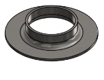 Picture of #FF2500-SS - STAINLESS STEEL 2 1/2" TUBE FLAT FLANGE