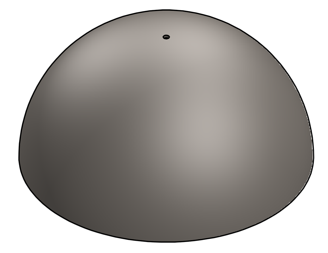 Picture of #H1200 - STEEL 12" DIA. HEMISPHERE