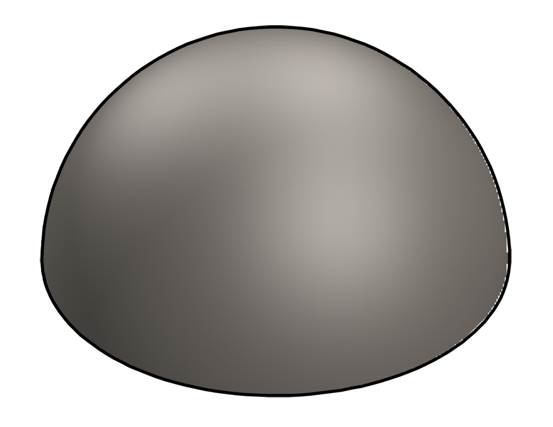 Picture of #H150 - STEEL 1.5" DIA. HEMISPHERE