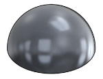Picture of #H150-AL - ALUMINUM 1.5" DIA. HEMISPHERE