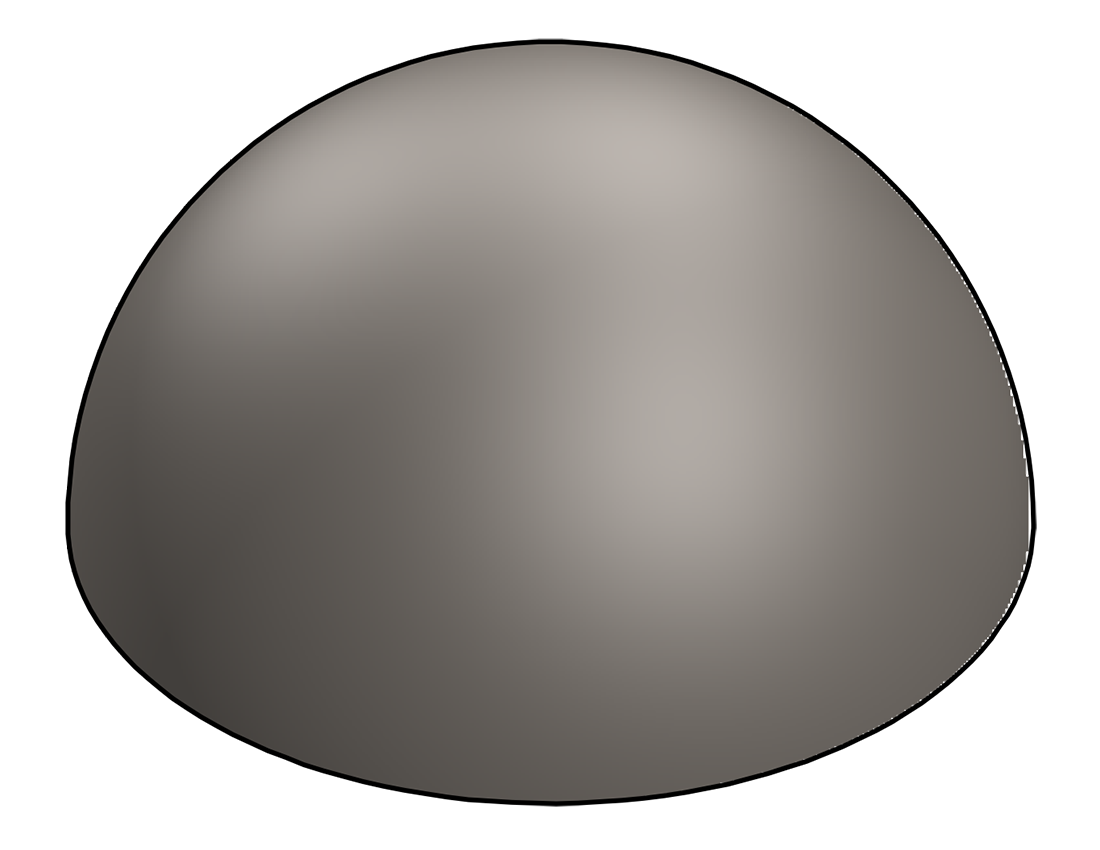 Picture of #H200 - STEEL 2" DIA. HEMISPHERE