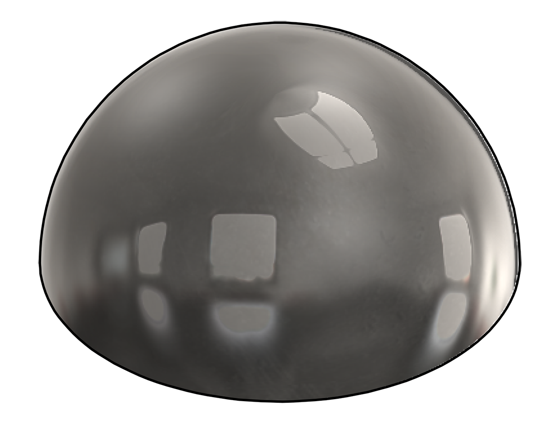 Picture of #H200-SS - STAINLESS STEEL 2" DIA. HEMISPHERE